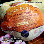 Ayam Kalkun young tender turkey NORBEST USA with pop-up timer HALAL frozen +/- 6 kg/pc (price/kg)